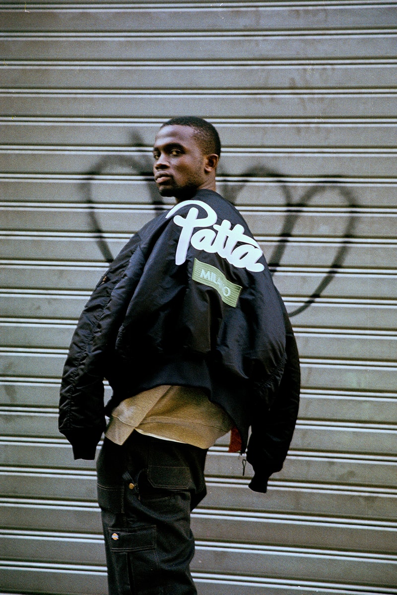 patta alpha industries ma-1 flight bomber jacket london amsterdam milan release details