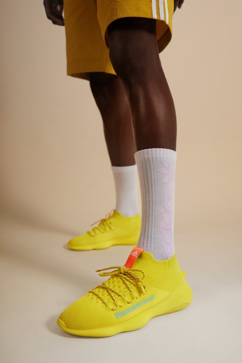 pharrell adidas humanrace sichona shock yellow GW4881 release date info store list buying guide photos price 