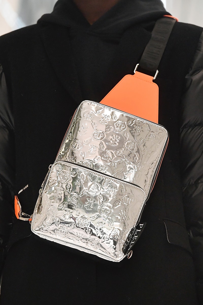 Philipp Plein Fall/Winter 2022 FW22 "LIL MONSTERS" Runway Bags Louis Vuitton Virgil Abloh Keepall Ripoff LV Duffle 