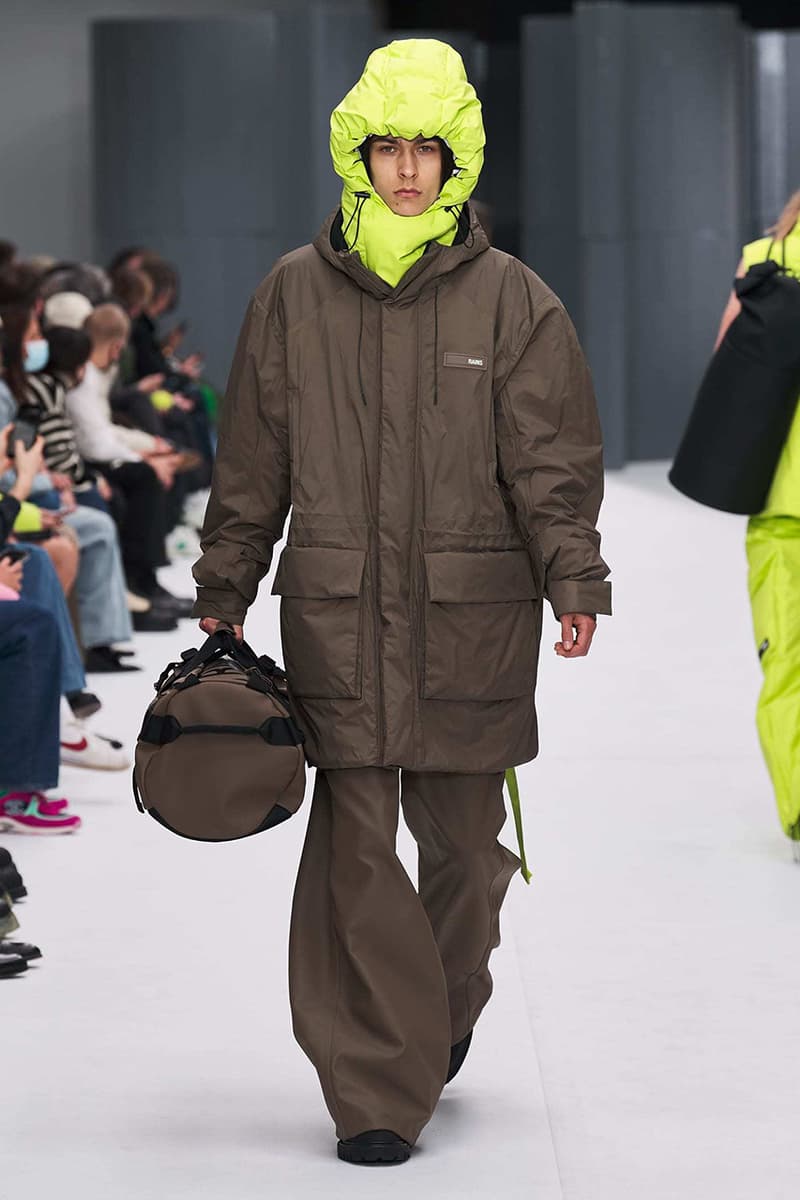 Rains FW22 Runway Show Paris Fashion Week release information fall winter 2022 Prince Nikolai of Denmark