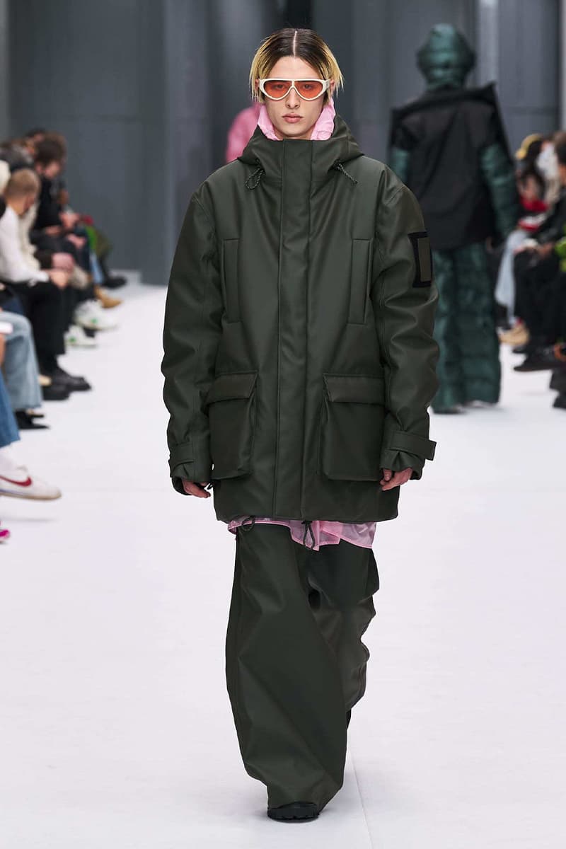 Rains FW22 Runway Show Paris Fashion Week release information fall winter 2022 Prince Nikolai of Denmark