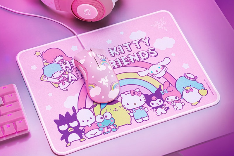 Razer Hello Kitty and Friends Releasing info Iskur X gaming chair Kraken BT headset Goliathus gaming mat Sanrio 