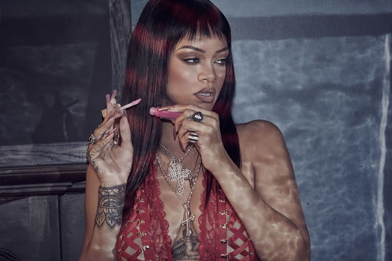 Rihanna Stars in Latest Savage x Fenty Valentine's Day Collection Campaign love on the edge anti lingerie lola leon lava claire quannah chasinghorse tess mcmilan underwear love sexy