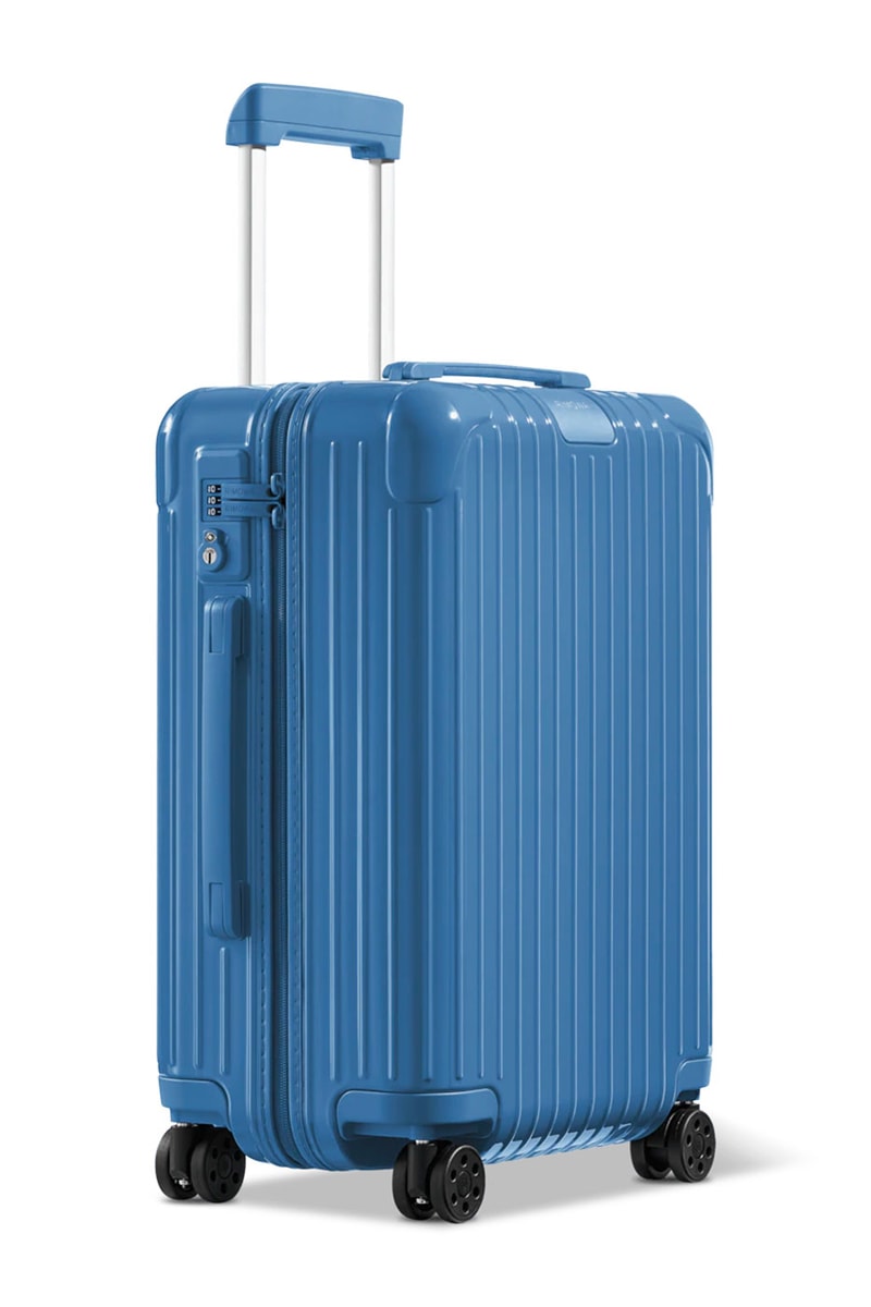 RIMOWA Essential Azure Flamingo colorways tanzania luggage baggage suitcase size cabin trunk phone case laptop pouch cardholder flap backpack crossbody bag polycarbonate release info 