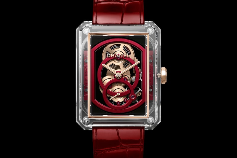 Chanel Paints Its Haute Horlogerie Collection Red With Transparent Gem Set Sapphire Crystal Watches