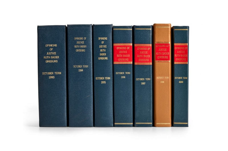 Ruth Bader Ginsburg Bonhams Auction Library Books