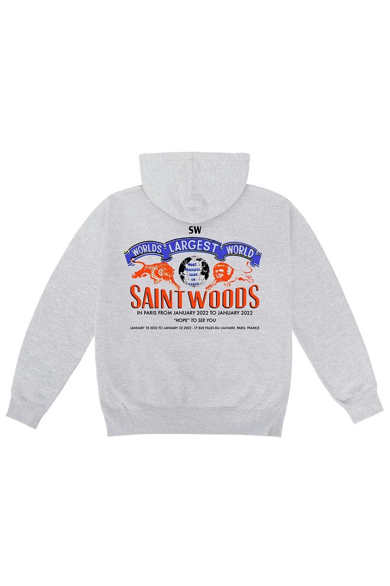 Saintwoods Paris Exclusives Collection Release Return PFW Info Fleece Hoodies Sweatpants Keychain Stuffed Bear