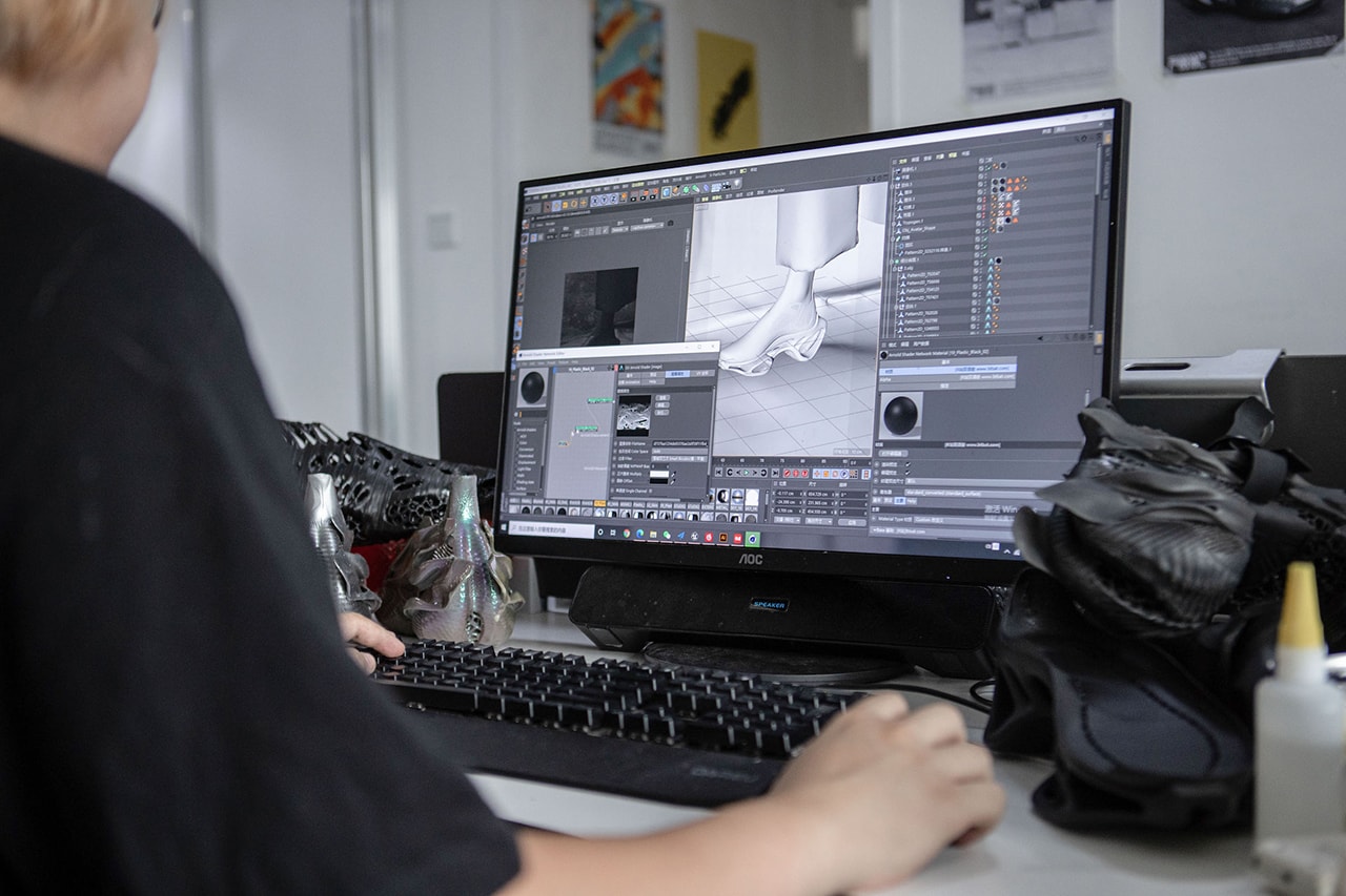 Sole Mates SCRY Lab Shuttle 3D Printed Shoes Beijing Futuristic Sneakers Maintenance Zixiong Wei HYPEBEAST