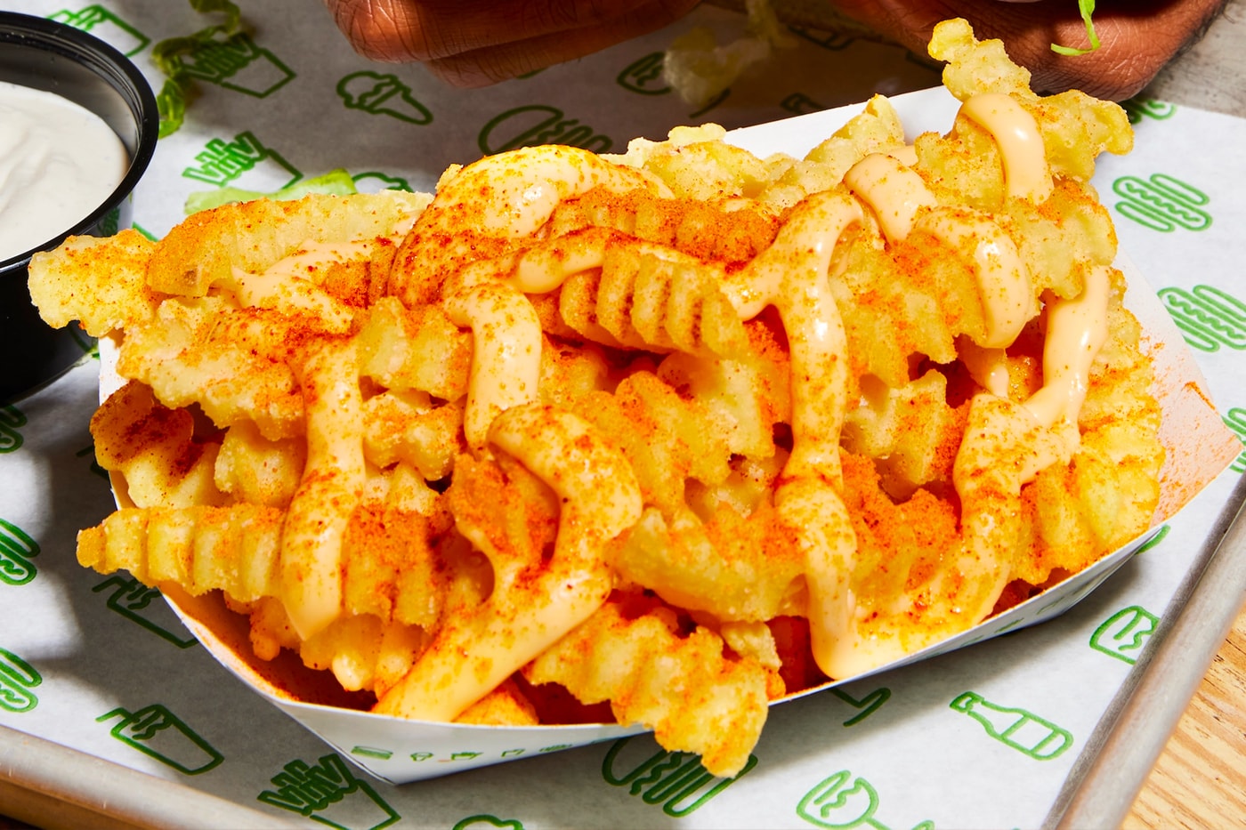 Shake Shack Buffalo Chicken Sandwich Spiced Cheese Fries Launch Taste Review The Wake & Shake