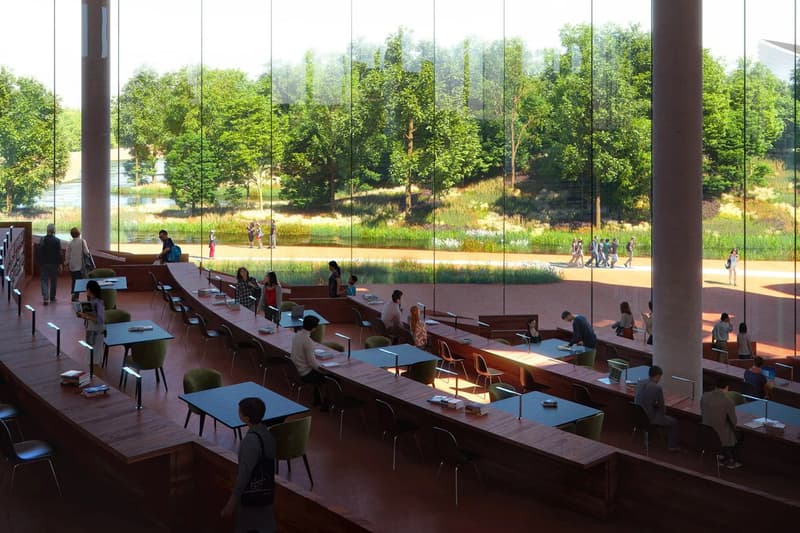 Snøhetta Sub-Center Library Beijing China Ginkgo Trees