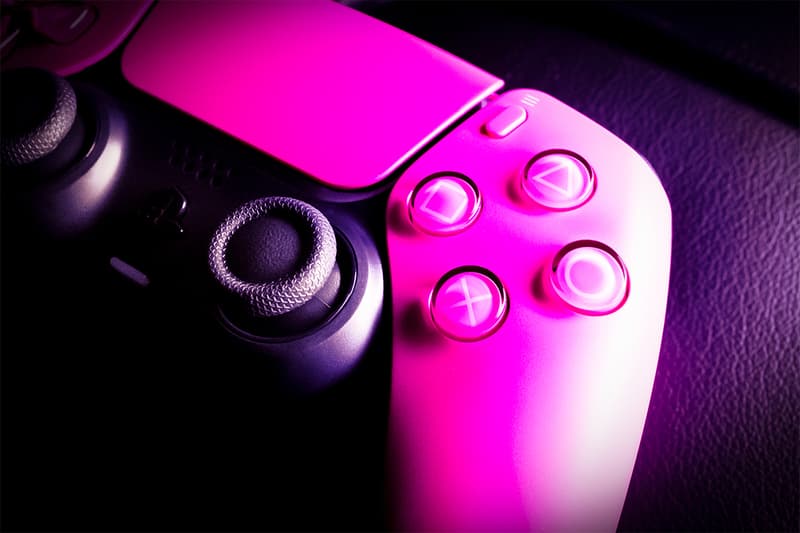 sony playstation 5 controllers colors console covers closer look nova pink starlight blue galactic purple