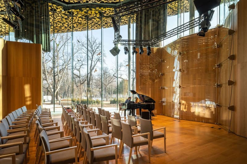 Sou Fujimoto House of Music Opens in Budapest Hungary exhibition hall 2000 years europe music sound dome education center park opening mushroom news