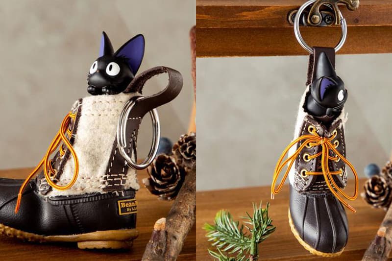 Studio Ghibli L.L. Bean GBL JiJi Bean Boot Kiki's Delivery Service Key Chain anime films GBL accessories Eiko Kadono Donguri Sora