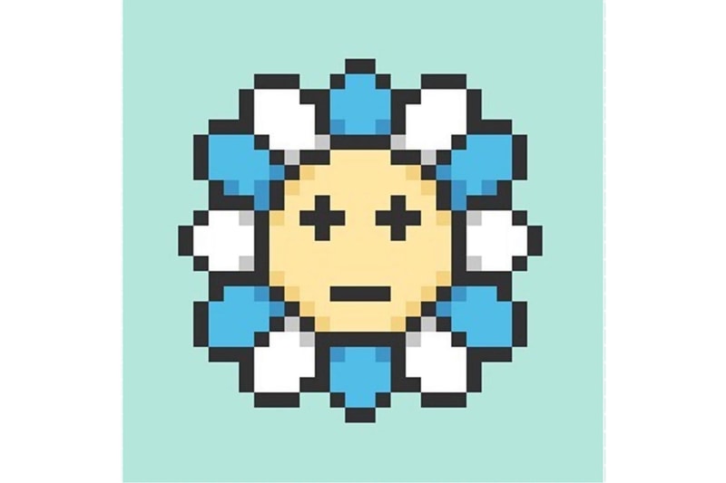 Takashi Murakami Teases New Murakami Flowers NFT Project pixel art crypto 12 petal tamagotchi tech mr hashimoto clonex release info date whitelist images