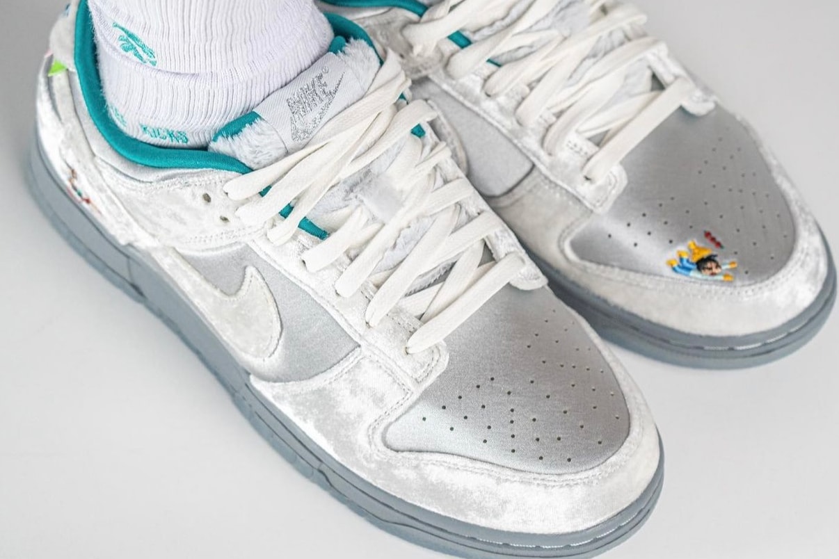 Nike Dunk Low Ice On-Foot Look Release Info DO2326-001 Date Buy Price Grey Fog Photon Dust Stealth