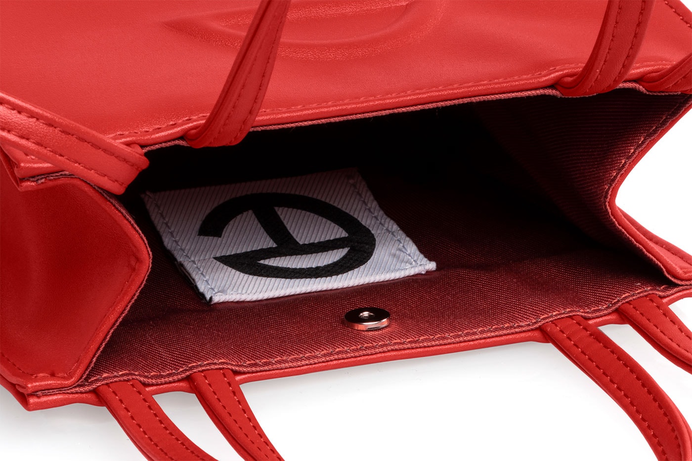 Telfar Red Collection Shopping Bags HBX Release Info Price Buy Cap Faux Vegan Leather Belt Logo
