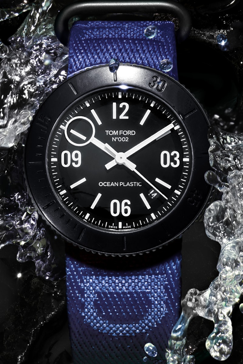 TOM FORD Claims to Offer The First Watch Made From Recycled Ocean Plastics Equipped With An Automatic Movement.