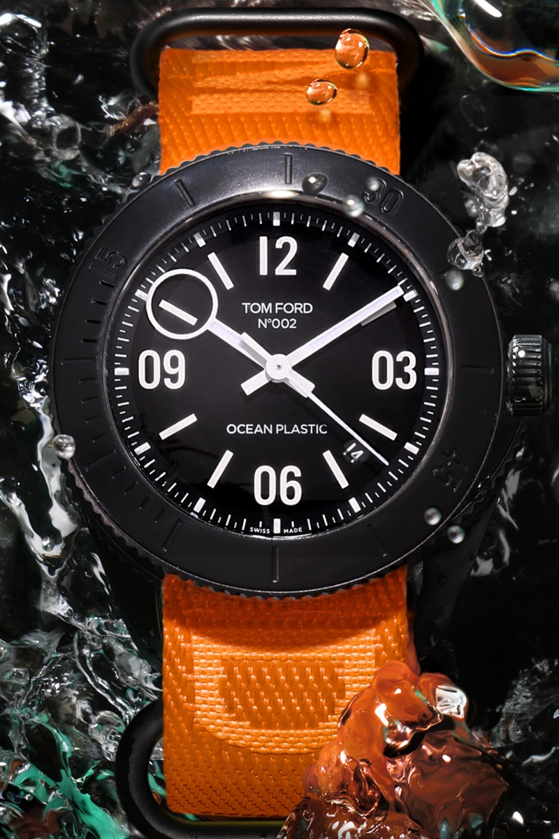 TOM FORD Claims to Offer The First Watch Made From Recycled Ocean Plastics Equipped With An Automatic Movement.