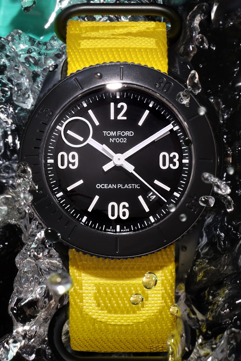 TOM FORD Claims to Offer The First Watch Made From Recycled Ocean Plastics Equipped With An Automatic Movement.