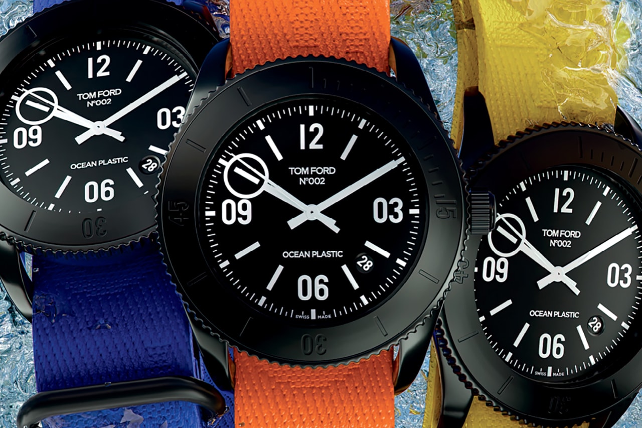 TOM FORD Claims to Offer The First Watch Made From Recycled Ocean Plastics Equipped With An Automatic Movement.