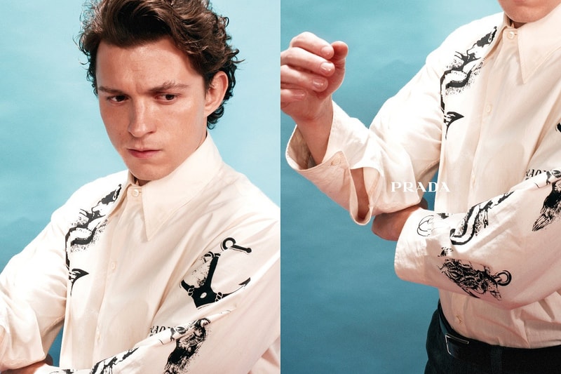 Tom Holland for Prada Spring/Summer 2022 Campaign "In the Mood for Prada" Raf Simons Miuccia Prada Spider-Man No Way Home 
