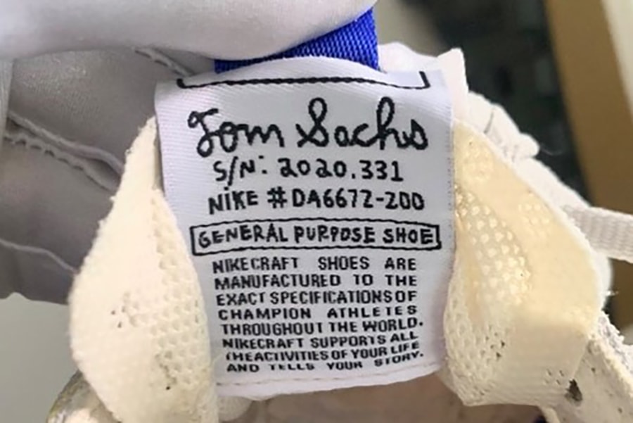 tom sachs nikecraft general purpose shoe release info white blue store list buying guide photos price 