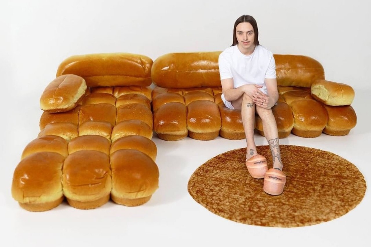 Tommy Cash x IKEA "LOAFA" Sofa Gab Bois TOMM¥ €A$H Concept Mario Bellini Camaleonda Bread Themed Interior Design Instagram Estonian Rapper Artist 