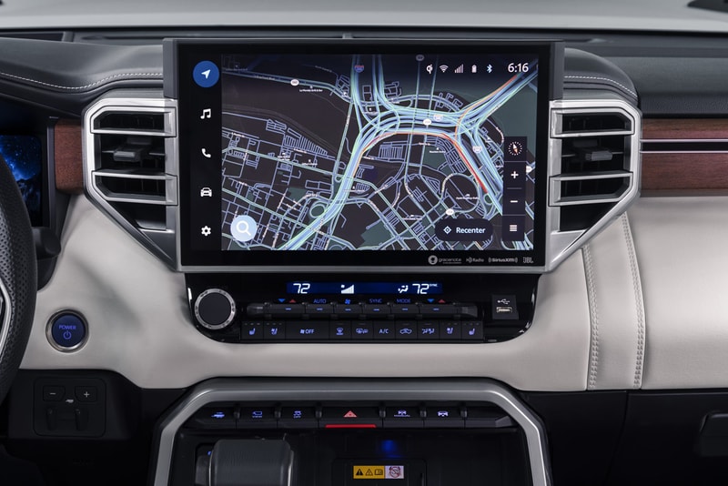 Toyota Announces Luxury Pickup Tundra Capstone Twin-Turbo V-6 Engine Intelligent Safety i-FORCE MAX Hybrid Powertrain 437 Horsepower 22-inch Chrome Rims