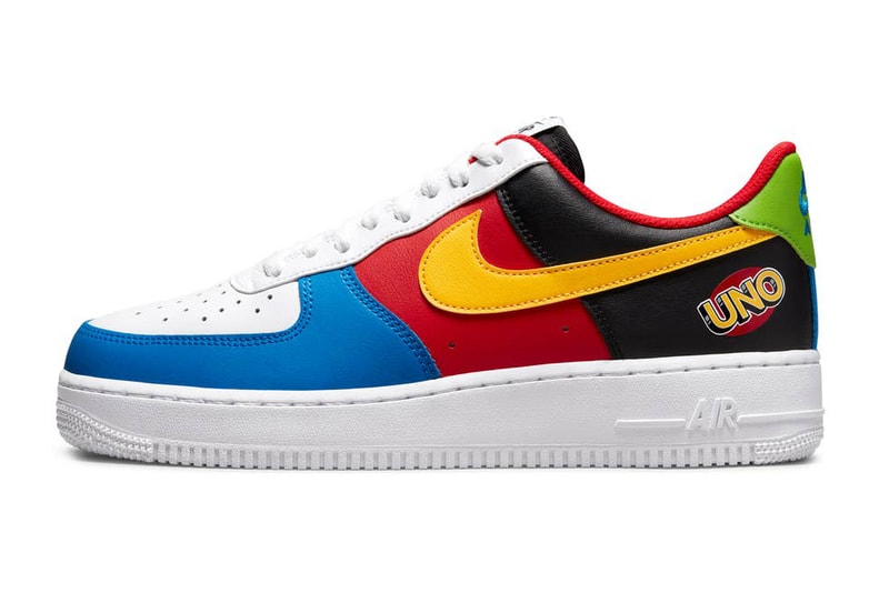 UNO x Nike Air Force 1 Card Game 50th Anniversary Release Information Drop Date DC8887-100 WHITE/YELLOW ZEST-UNIVERSITY RED