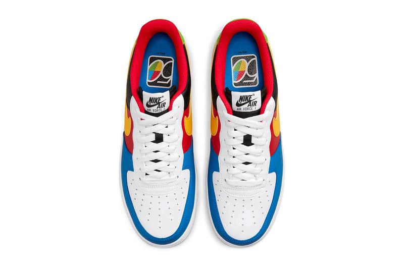 UNO x Nike Air Force 1 Card Game 50th Anniversary Release Information Drop Date DC8887-100 WHITE/YELLOW ZEST-UNIVERSITY RED