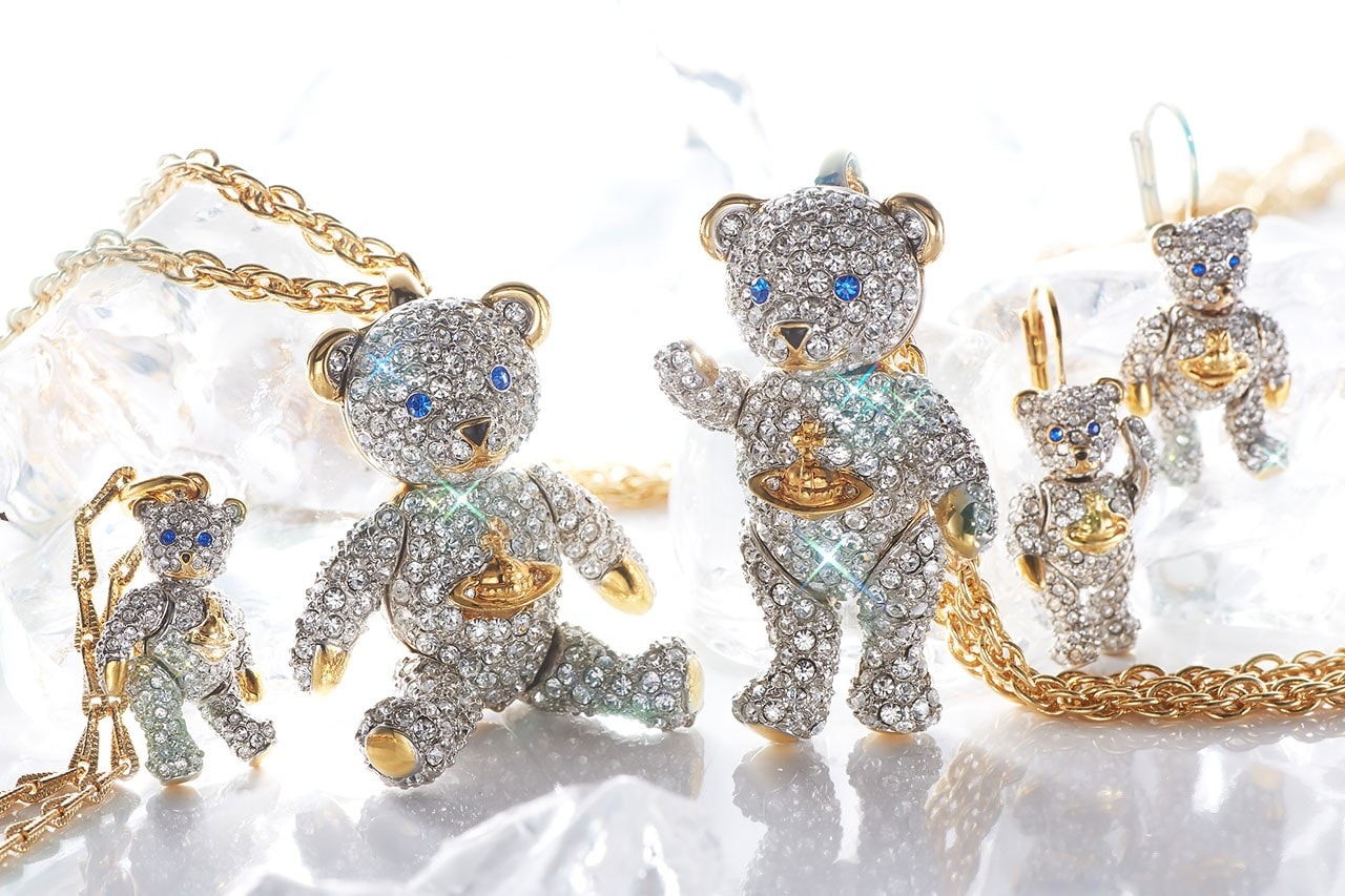 vivienne westwood limited jewelry accessories collection teddy release info Swarovski crystals accessories jewelry 
