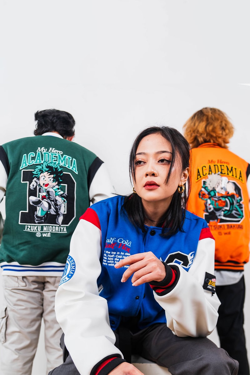 W.ESSENTIÉLS FTH My Hero Academia Pre SS22 Capsule Collection Release Faith Industries Izuku Midoriya Katsuki Bakugo Shoto Todoroki Hoodies Sweatshirt Varsity Jackets Tote Bag T-shirts Buy Info 