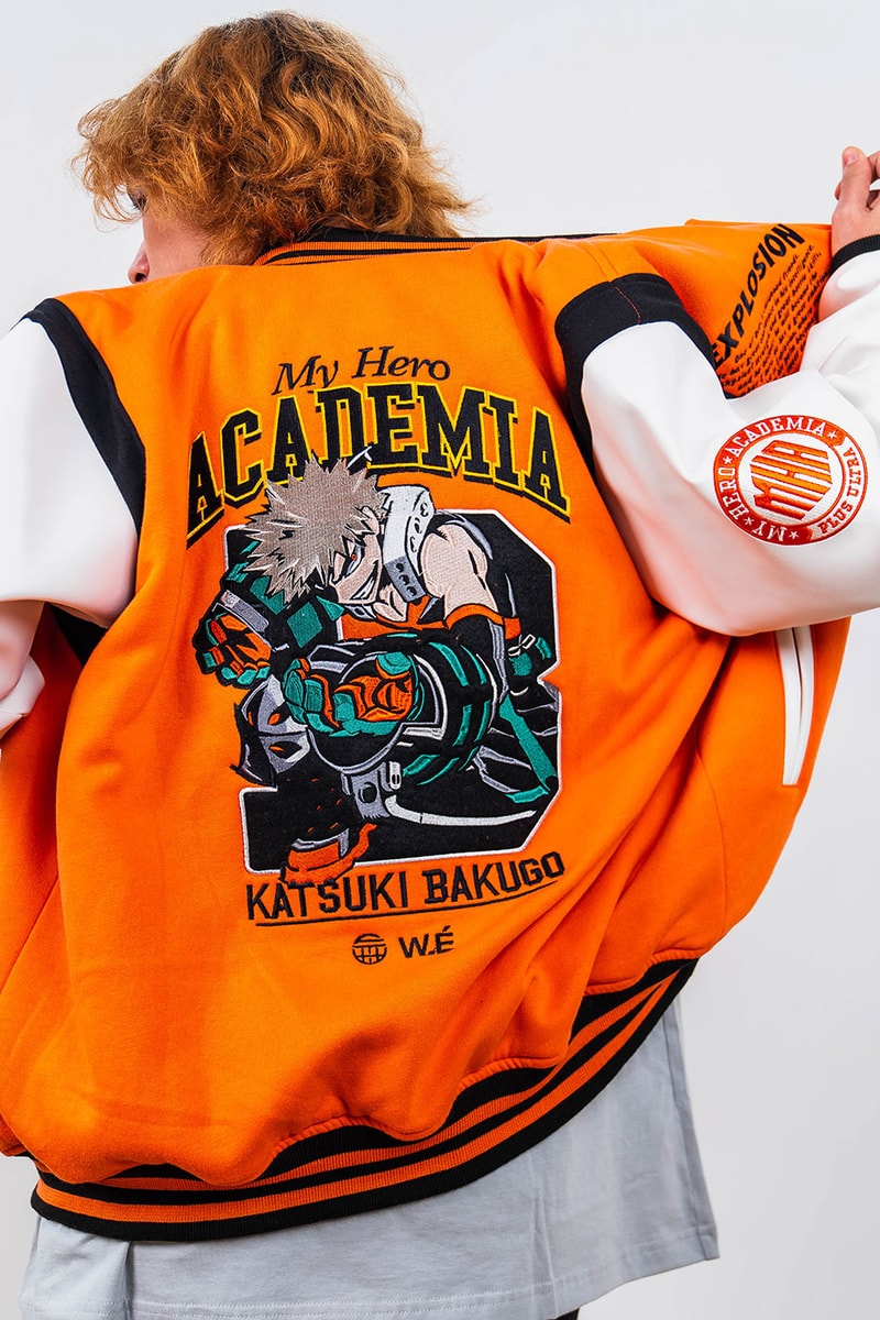 W.ESSENTIÉLS FTH My Hero Academia Pre SS22 Capsule Collection Release Faith Industries Izuku Midoriya Katsuki Bakugo Shoto Todoroki Hoodies Sweatshirt Varsity Jackets Tote Bag T-shirts Buy Info 