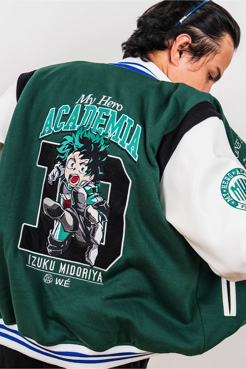 W.ESSENTIÉLS FTH My Hero Academia Pre SS22 Capsule Collection Release Faith Industries Izuku Midoriya Katsuki Bakugo Shoto Todoroki Hoodies Sweatshirt Varsity Jackets Tote Bag T-shirts Buy Info 