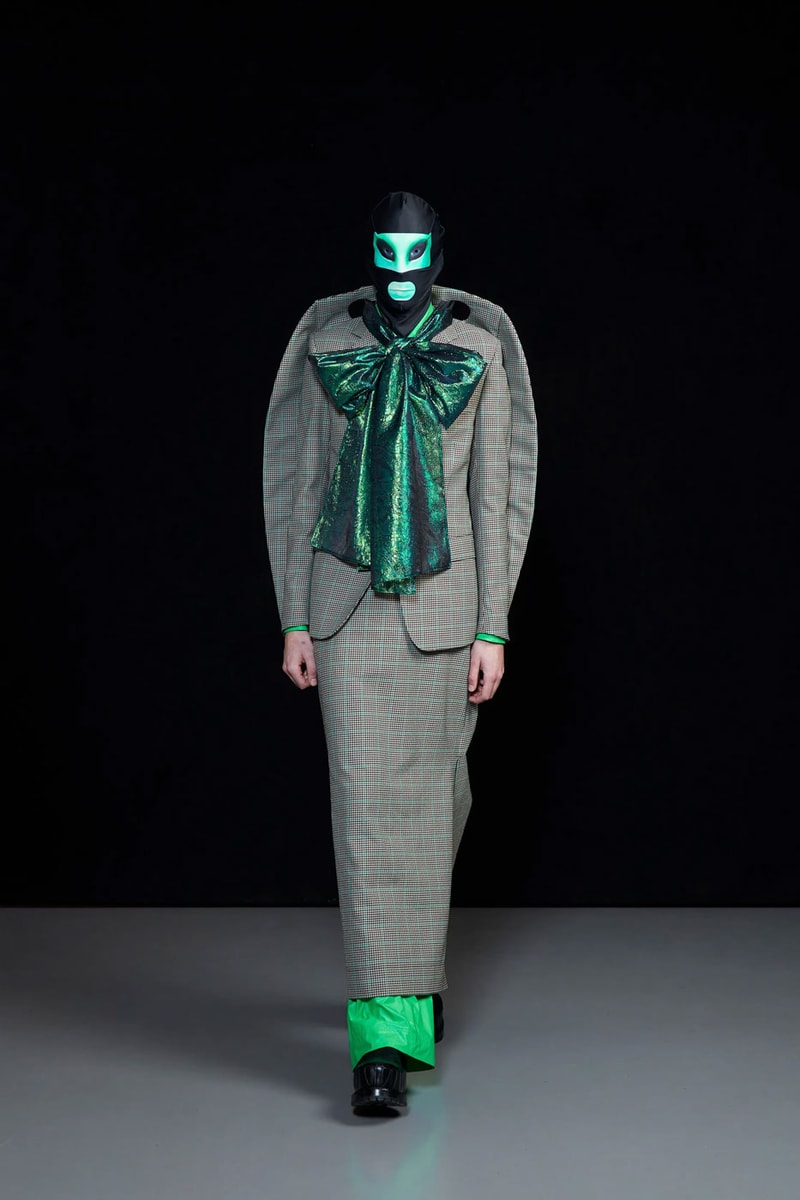 Walter Van Beirendonck FW22 Is a Masterclass in Going Incognito paris fashion week runway color blocking bodysuits high fashion