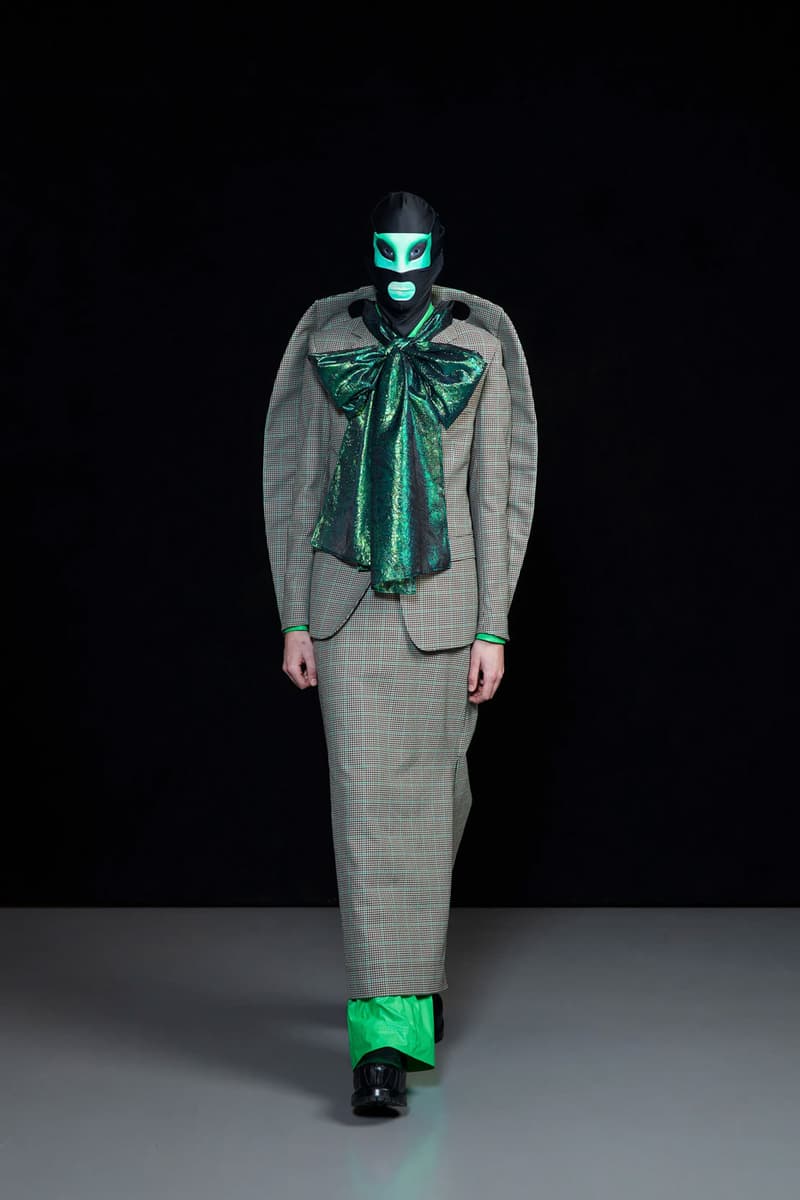 Walter Van Beirendonck FW22 Is a Masterclass in Going Incognito paris fashion week runway color blocking bodysuits high fashion