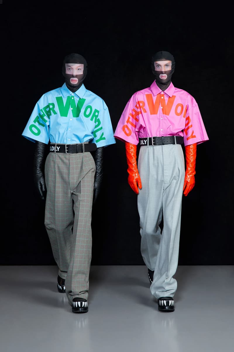 Walter Van Beirendonck FW22 Is a Masterclass in Going Incognito paris fashion week runway color blocking bodysuits high fashion