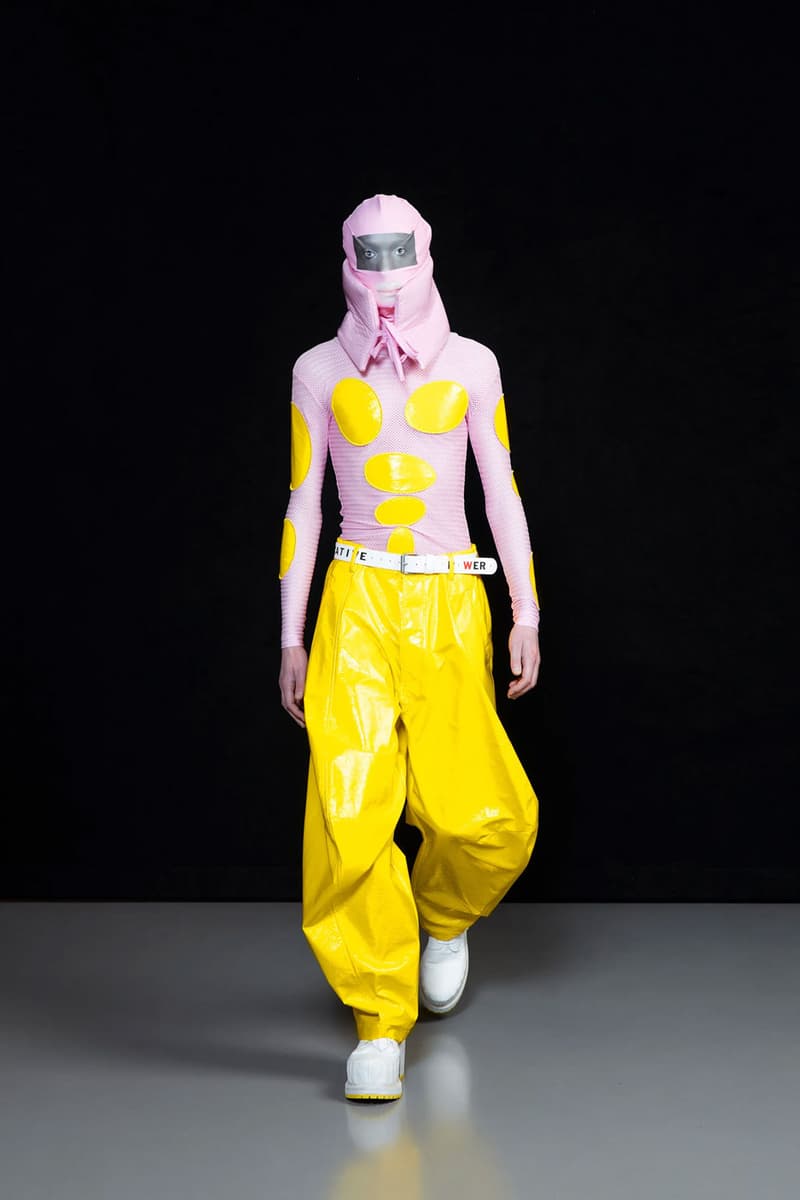 Walter Van Beirendonck FW22 Is a Masterclass in Going Incognito paris fashion week runway color blocking bodysuits high fashion