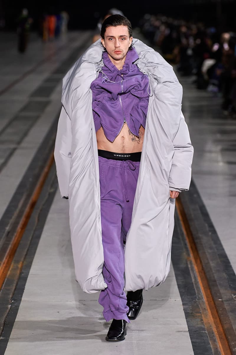 Y/Project Fall/Winter 2022 Paris Fashion Week Runway Show Glenn Martens Jean Paul Gaultier Looks trompe l’oeil Illusion Gender Concepts Queer Camp