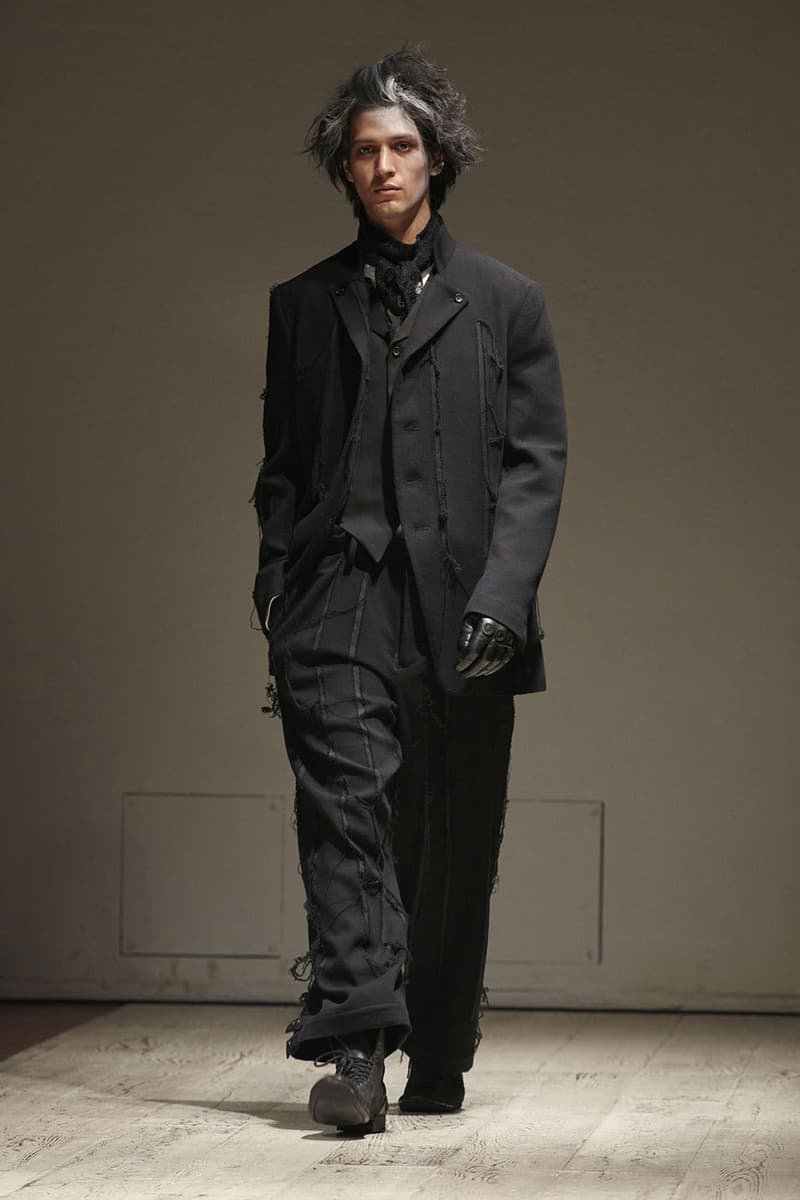 Yohji Yamamoto FW22 Introduces Gothic Fantasy for the Dickensian Bloke paris fashion week fall winter 2022 tokyo