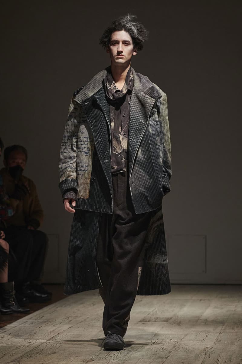 Yohji Yamamoto FW22 Introduces Gothic Fantasy for the Dickensian Bloke paris fashion week fall winter 2022 tokyo