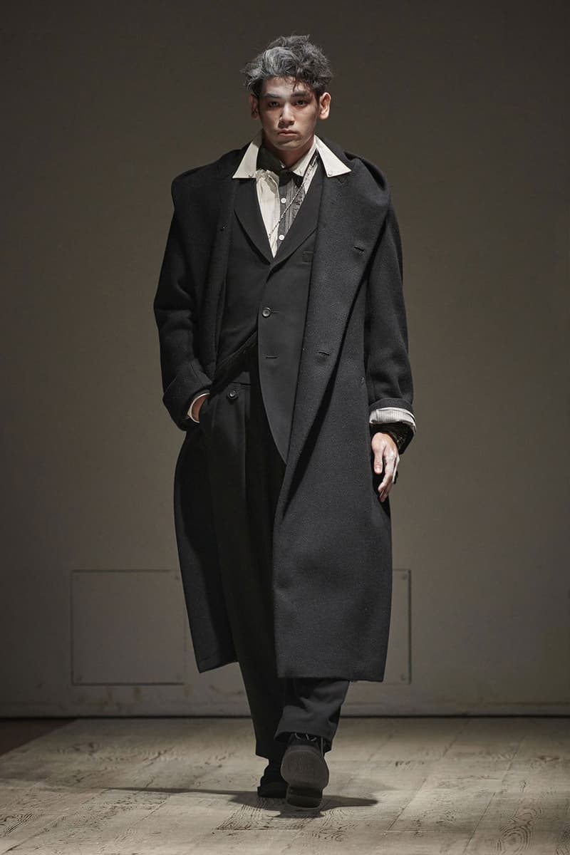 Yohji Yamamoto FW22 Introduces Gothic Fantasy for the Dickensian Bloke paris fashion week fall winter 2022 tokyo