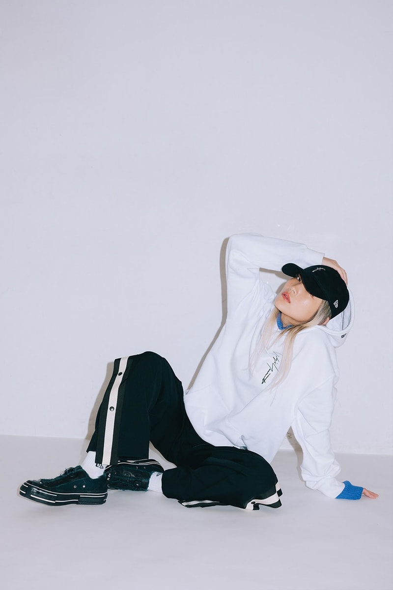 Yohji Yamamoto x New Era Vertical Series Essentials fw22 ss22 black white embroidery drawstring release info date price