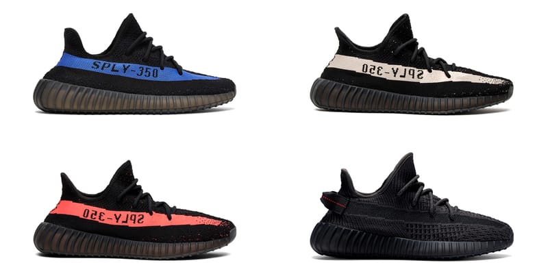 black red and blue yeezys