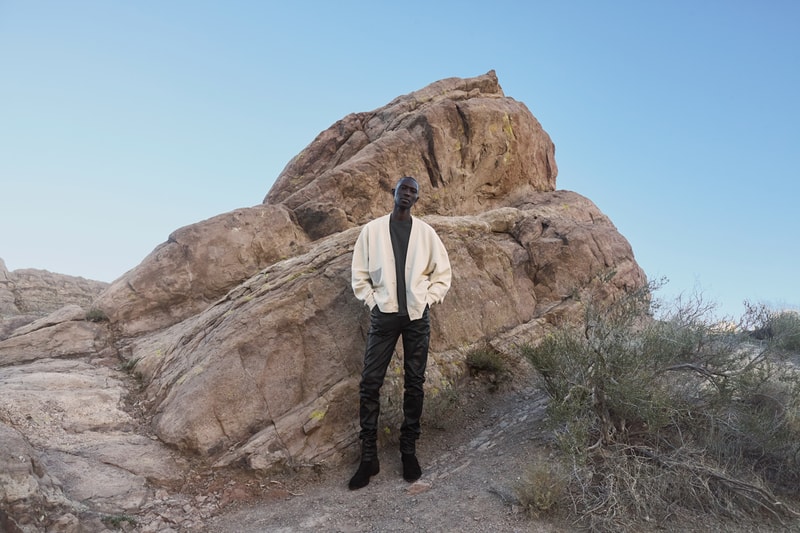 Hudson x Brandon Williams Monochrome Denim Apparel Wardrobe Essentials Basics Textural Treated Greyscale Jackets Cardigans T-Shirts Cream Off-White Celebrity Stylist Casual Clothing 