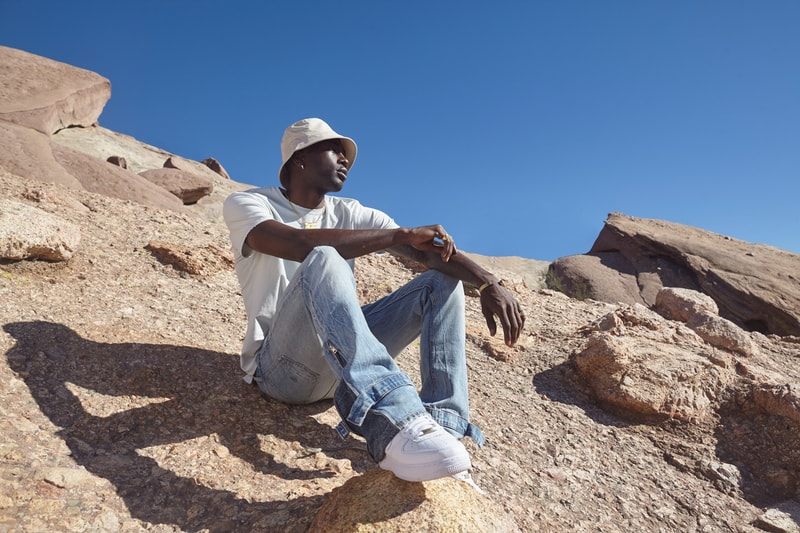 Hudson x Brandon Williams Monochrome Denim Apparel Wardrobe Essentials Basics Textural Treated Greyscale Jackets Cardigans T-Shirts Cream Off-White Celebrity Stylist Casual Clothing 