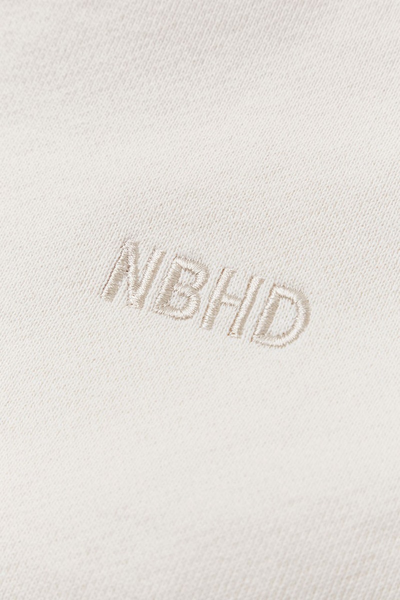 NEIGHBORHOOD x RUSSELL ATHLETIC Sportswear Moisture Wicking Quick-Dry Jersey Cotton Baseball Jacket Soft Apparel Collaboration High-Performance Hoodies Sweatpants T-Shirts Cream White Grey Crewnecks Pull-Overs Neutral Tones
