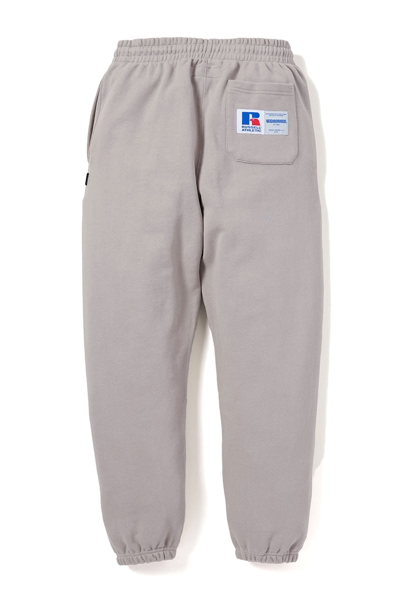 NEIGHBORHOOD x RUSSELL ATHLETIC Sportswear Moisture Wicking Quick-Dry Jersey Cotton Baseball Jacket Soft Apparel Collaboration High-Performance Hoodies Sweatpants T-Shirts Cream White Grey Crewnecks Pull-Overs Neutral Tones