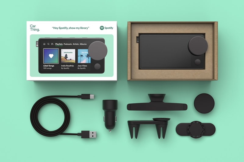 Spotify Car Thing Release Rollout Sale Purchase Details Automotive Hands-free Smart Player Premium Users Bluetooth Streaming Listening Device