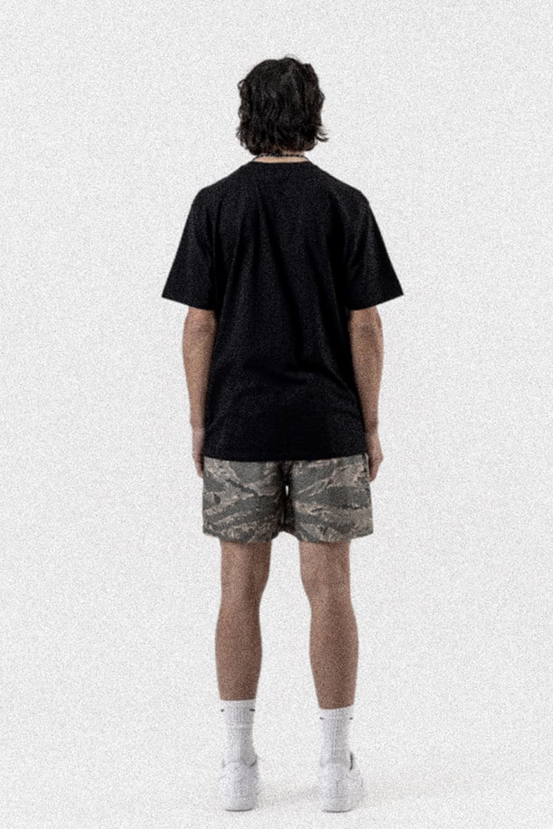 Stampd Unveils Spring/Summer 2022 Collection Surfer Apparel Tailored Garments Technical Lookbook T-shirts Hoodies Trunks Jackets Waterproof Nylon Zip-Up Camo Palm Tree Motif Leopard